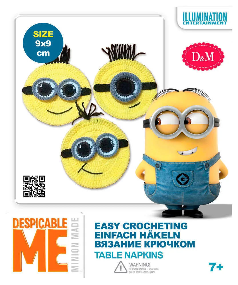 Набор для вязания крючком Подставка Миньоны Docha&Mama