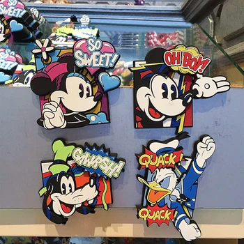 

Disney Mickey Mouse Minnie Donald Duck Goofy Cute Cartoon Refrigerator Magnetic Sticker Decoration Refrigerator Magnets Animal