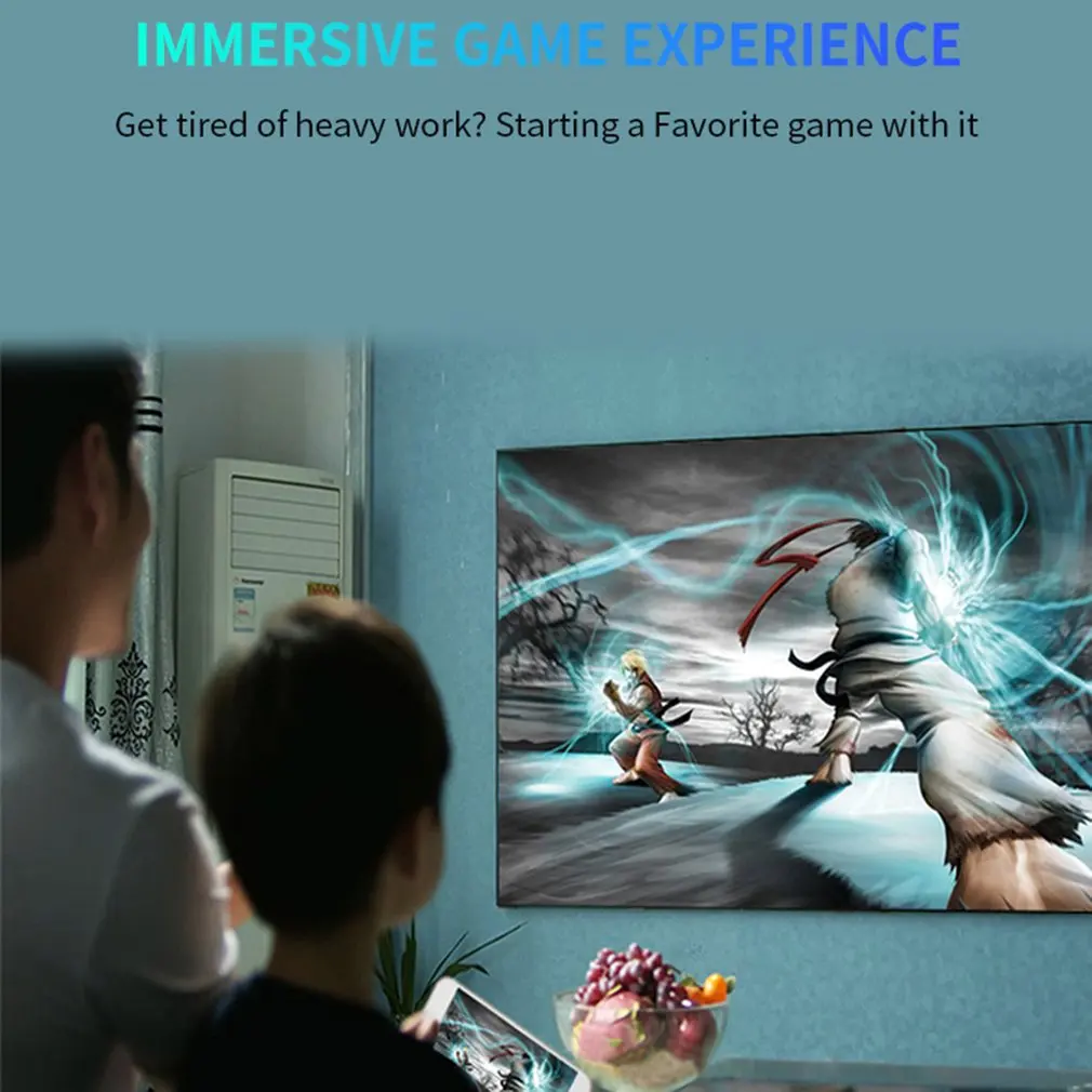 Portable Mini Home LED Projector Support 1080P HD Projection USB TF VGA AV Multimedia LCD Video Projector