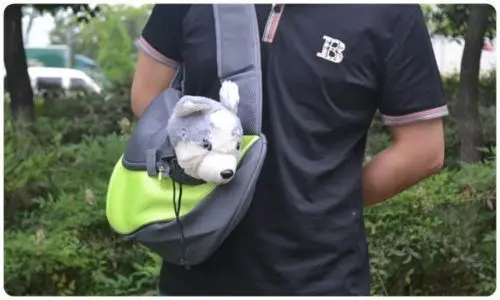 Зеленый Pet Carrier Cat Puppy Small Animal Dog Carrier Sling Front Mesh Travel Tote Shoulder Bag Backpack SL - Цвет: Зеленый