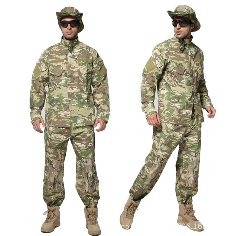 Camouflage set6 10 видов цветов, новинка, Мужская Военная униформа, Армейская, тактическая, военная, солдатская, для улицы, Боевая, ACU, камуфляжная, специальная одежда, штаны, макси, XS~ 2XL - Цвет: Camouflage set6