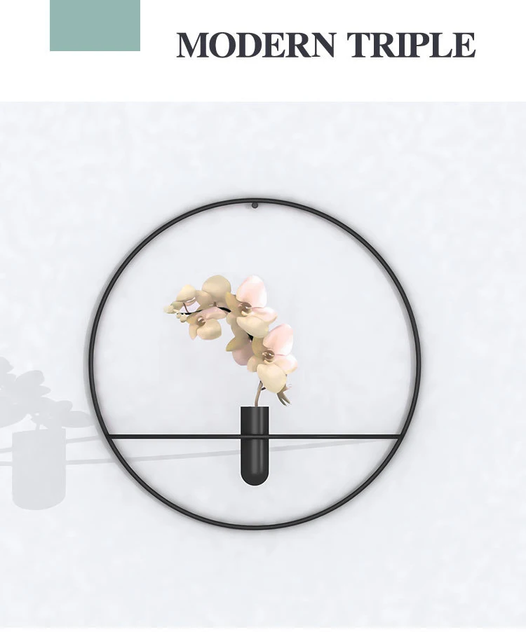 Candlestick Nordic Style 3D Wall Mounted Candle Holder Iron Hanging Dry