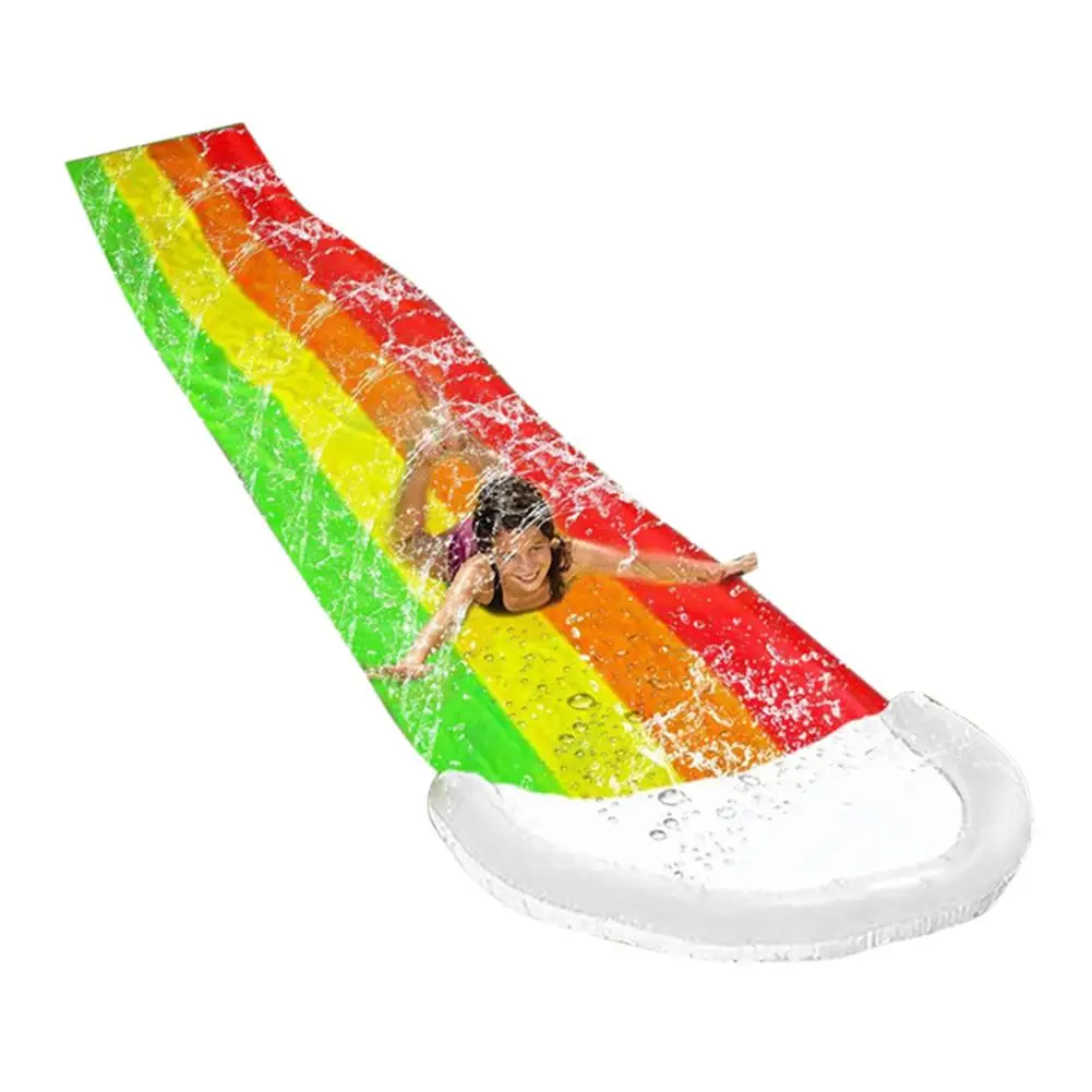 

Inflatable Slide Water Slide Thick Durable Racing Slip Slide Mat Inflatable Spray Water Toy For Kids Adults Outdoor Game