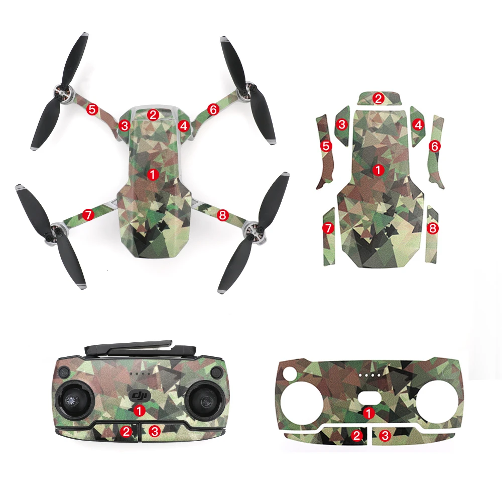 Водонепроницаемая декоративная наклейка обмотка для кожи комплект DJI Mavic