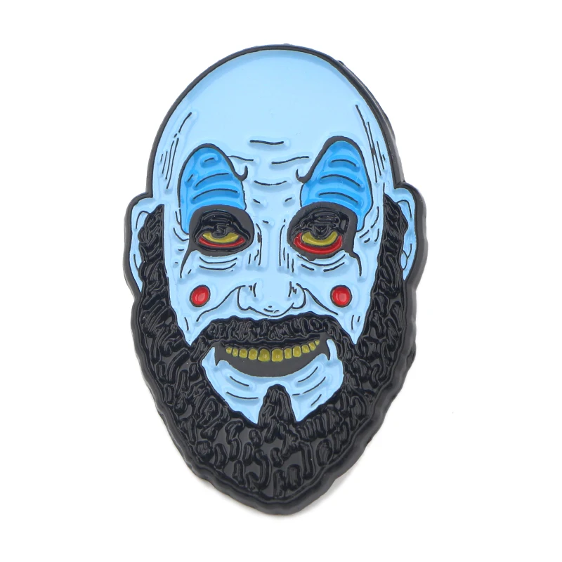 7 K1059 Hellraiser Trick 'R Treat Хэллоуин ужас убийца металлические эмалированные булавки и броши для женщин и мужчин нагрудные значки детские подарки - Metal color: 7
