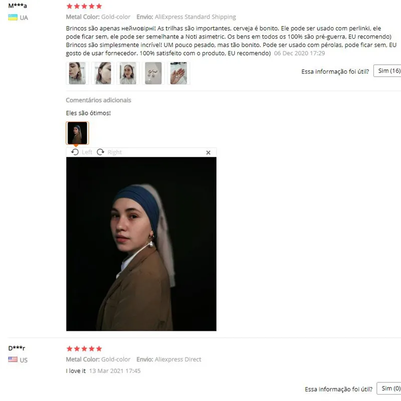 Circle Earrings New Vintage High Imitation Baroque Pearl Earrings Gold Circle Earclip Women Jewelry Golden Punk Round A14257 - Image 5