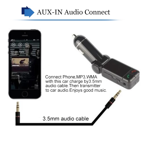 ЖК Bluetooth автомобильный комплект MP3 музыкальный плеер fm-передатчик USB зарядное устройство для автомобиля Bluetooth Handsfree для iPhone