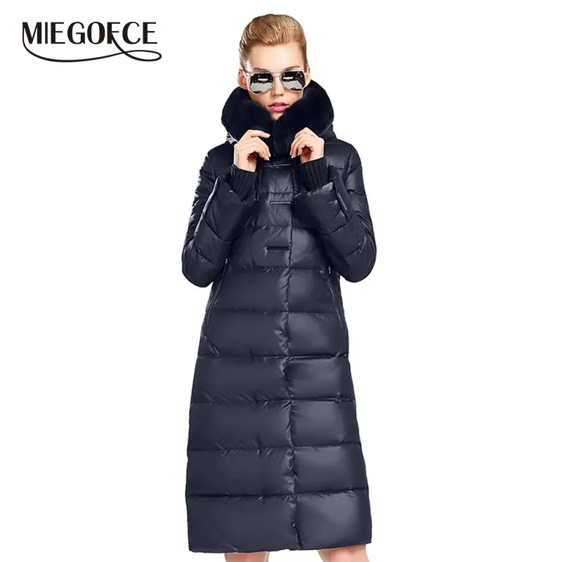Beste Miegofce 2019 Vrouwen Jas Jas Medium Lengte Vrouwen Parka Met Een Konijnenbont Winter Dikke Jas Vrouwen Nieuwe Winter collection Hot