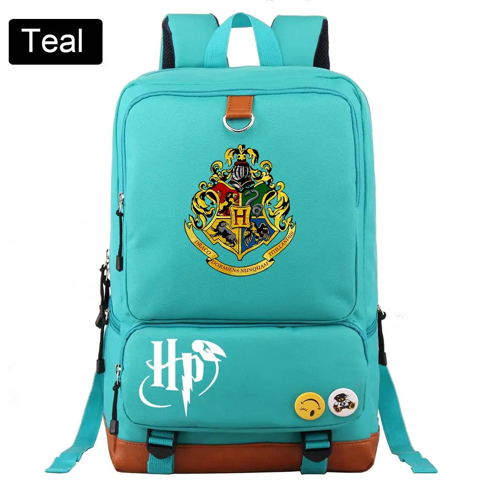 D0302 Волшебная школьная сумка со змеей, львом, Орлом для мальчиков и девочек, школьная сумка для женщин, рюкзак для подростков, школьные сумки для мужчин, студенческий лоскутный рюкзак