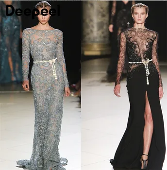 

Deepeel 1pc 1*110cm Luxury Fashion Women's Plastic Pearl Rhinestone Belt Chain Dress Sweater Fine Waist Chain Decoration YB471