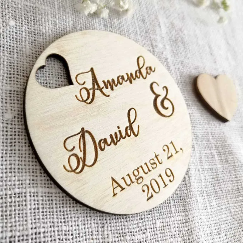  Save The Date Magnet Calendar Save The Date Rustic Wedding decoration，wooden Wedding Invitation - 4000119997930