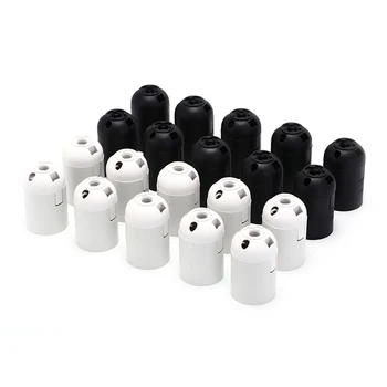 

High Quality 10pcs 250V 4A Black E27 Light Bulb Lamp Holder Base Pendant Screw Cap Socket