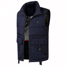 Унисекс зимняя уличная теплая умная USB Рабочая куртка без рукавов с подогревом пальто регулируемая температура контроль безопасности одежда DSY16