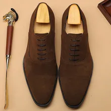 New Fashion Suede Genuine Cow Leather Formal Shoes Men Pointed Toe Dress Shoes Breathable Groom Wedding Shoes New Fashion Suede Genuine Cow Leather Formal Shoes Men Pointed Toe Dress Shoes Breathable Groom Wedding Shoes