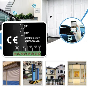 

Universal WiFi Switch Remote Control 300-868mhz WiFi To RF Converter Multi Frequency Rolling Code Garage Door Remote Control