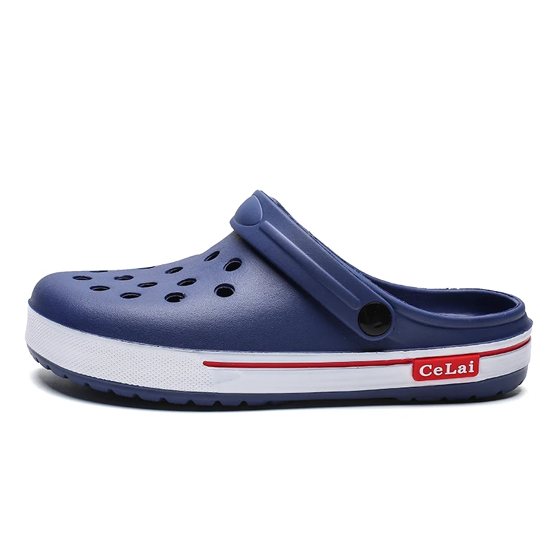Original Classic Garden Flip Flops Quick Drying Water Shoes Men Sport Summer Beach Aqua Slipper Outdoor Sandals Bling Shoes - Цвет: Синий