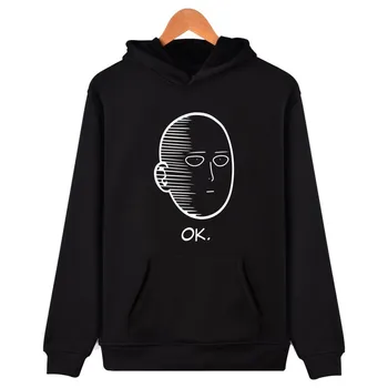 

Anime One Punch man Saitama Oppai hoodie Sweatshirt Fleece Unisex for man and woman Plus size High Quality Cute Coat