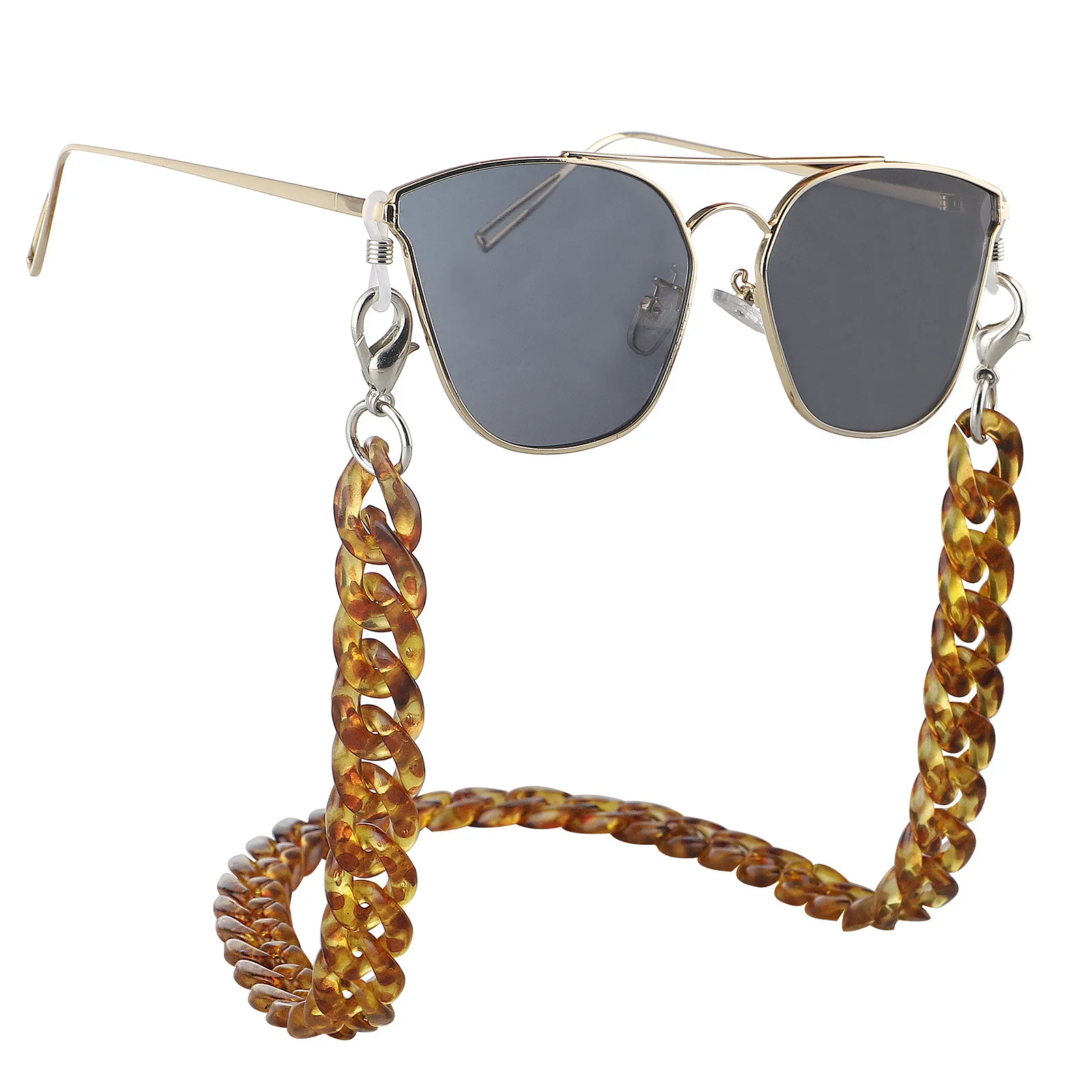 Модные Акриловые смоляные Черепаховые очки для глаз ремешок для солнцезащитных очков цепочка женские очки для чтения Landyard держатель шеи