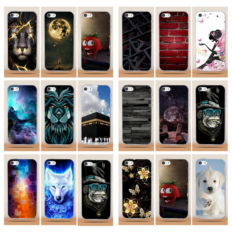Чехол для iphone 5, 5s se, силиконовый 3D чехол из ТПУ для iphone 6, 6s, чехол, силиконовый чехол, чехол для iphone 6s, 5 s, чехол