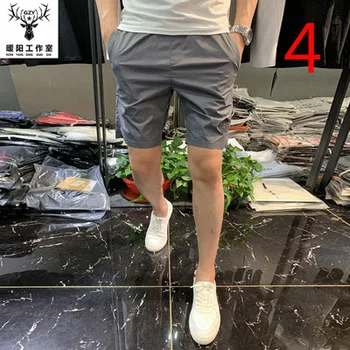 

Tide brand 2019 summer new white shorts male Korean version of the slim five pants fashion men