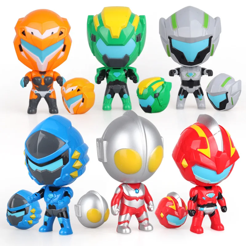 

Genuine Ultraman Universe Superman Toy Boxed Plastic Figurine Head Hand Mobile OTT Egg Combination Gift