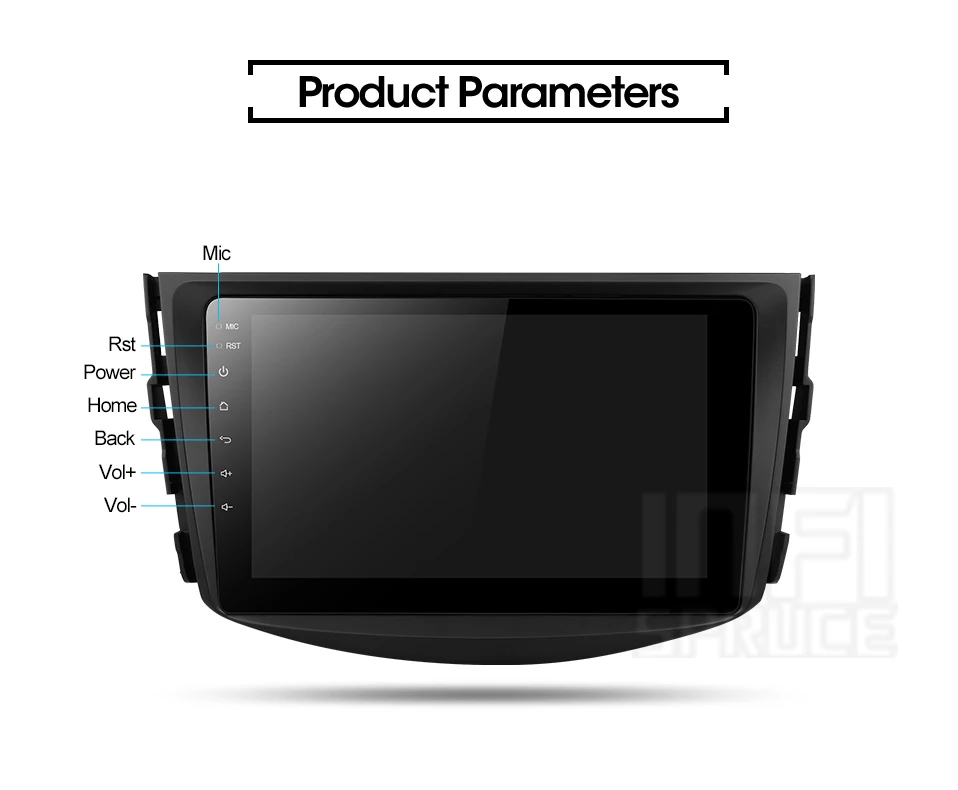 Excellent Car DVD Player for toyota rav4 2007 2008 2009 2010 2011 Car GPS 4-core Android 9.0 Navigation Multimedia Radio Bluetooth 14