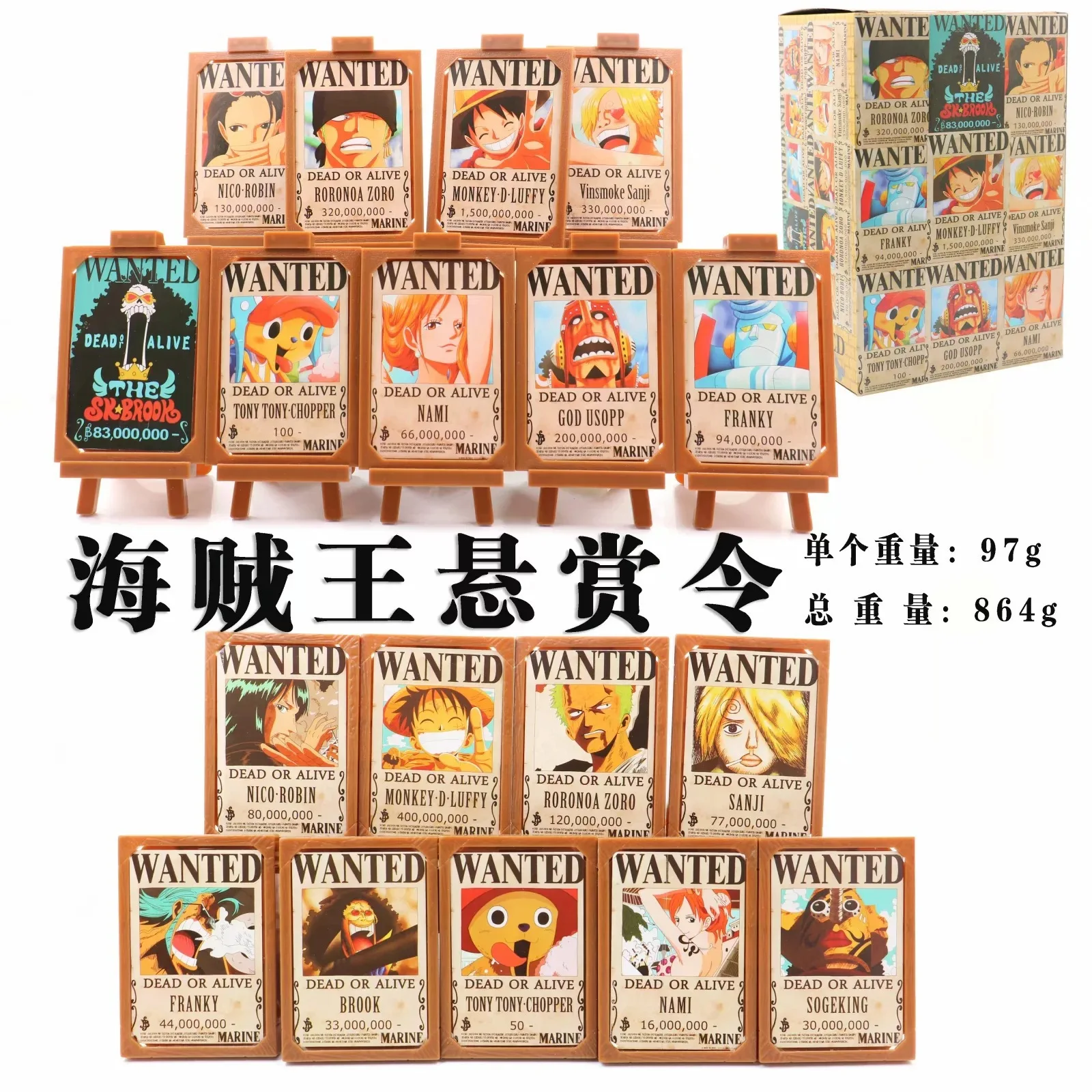 Диффузный динамический квадрат Аниме one piece 9-Small Wanted Rescind capacity Wanted Make Cute Box Garage Kit