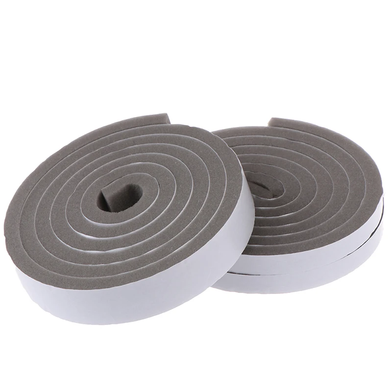 Waterproof 2m Door Window Sealing Strips Soundproof Foam Sticky Tape Noise Insulation Excluder