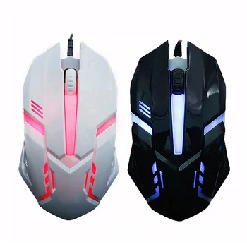 

Gaming Mouse 3 Button USB Wired LED Breathing Fire Button 3200 DPI Mice for Laptop PC VDX99