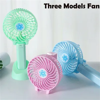 

ELOOLE Handheld Personal Mini Fan USB Rechargeable Portable Fan Cooler With Strap Adjustable 3 Speed For Office Outdoor Travel