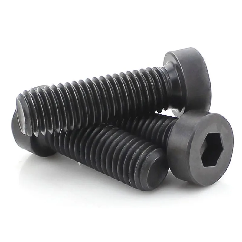 1/25Pcs M3 M4 M5 M6 M8 M10 M12 M16 DIN7984 Grade 8.8 Steel Black Allen Hexagon Socket Thin Short Profile Cap Head Screw Bolt