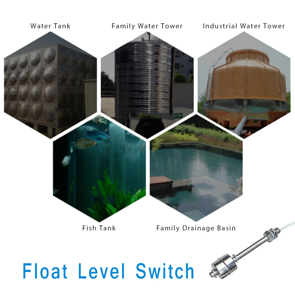 Description Picture 5 of itemStainless Steel Float Switch Tank Liquid Water Level Sensor Ball Float Switch Tank Pool Flow Sensors Controller Sensor