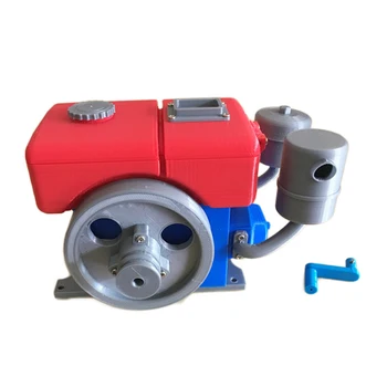 

3D Printed Single Cylinder Diesel Engine Model Tractor Engine Internal Combustion Engine DIY Stem Engine Toy