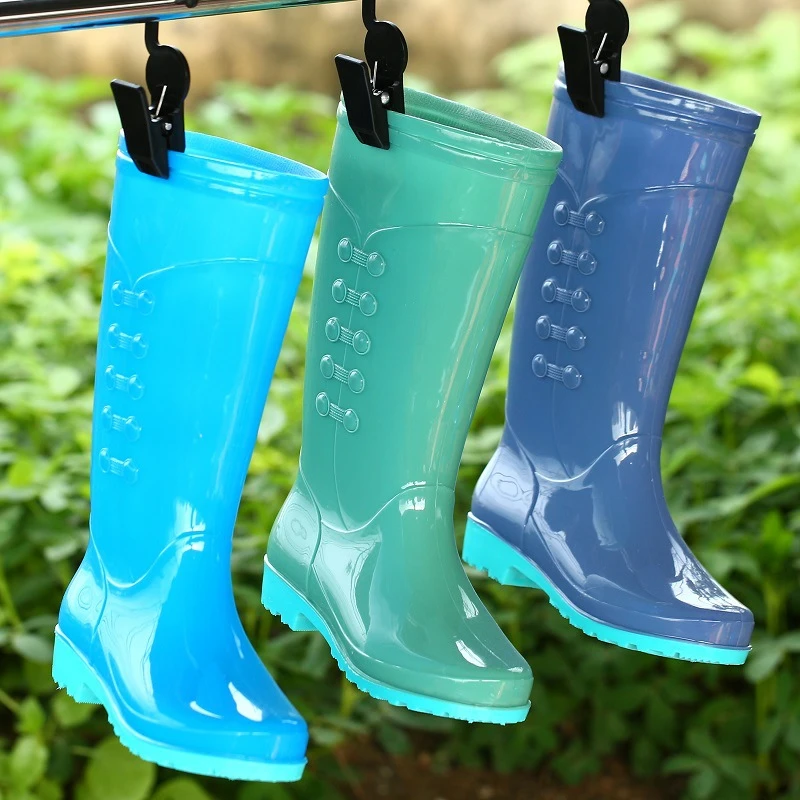 plataforma mujer botas agua mujer zapatos invierno mujeres zapatos transparComemore Botas de lluvia de media pantorrilla para mujer, botines de de goma cortos, zapatos de jardín impermeables, antideslizantes, 2022| | - AliExpress