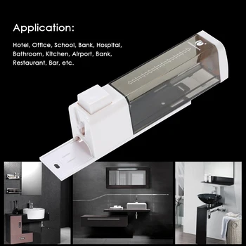

CHUANGDIAN Manual Soap Dispenser 180ml Wall-mounted Single Bottle Shampoo Box Soap Dispenser For Bathroom Kitchen