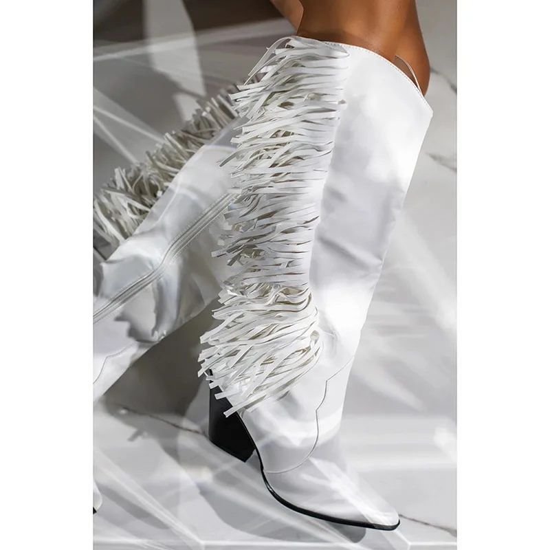 

2020 Autumn Women Boots Faux Leather Super High Heel Ankle Boots Fashion Square Toe Zipper Winter Boots Black White