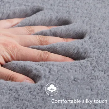 

Faux Rabbit Thicken Soft Carpet Living Room Carpet Bedroom For Home Entrance Hall Girl Nordic Office Long Hair Large Size Rug