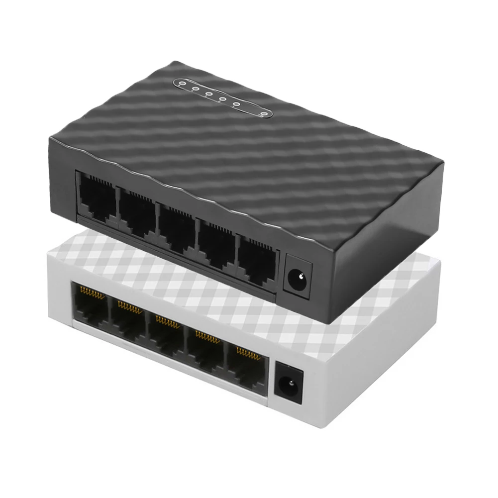 DIEWU 5 Ports 101001000Mbps Gigabit Switch HUB LAN Desktop