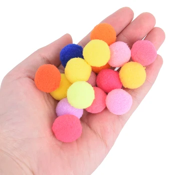 

100Pcs/lot Round Felt Balls Pom Poms Craft Wedding Decoration DIY Soft Pompoms Balls Kids Toys Sewing Accessories 10/20mm