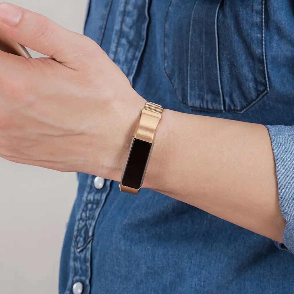 Essidi Миланский Ремешок Для Fitbit Alta HR умный Браслет магнитный металлический ремешок на руку для Fitbit Alta огнеупорные часы