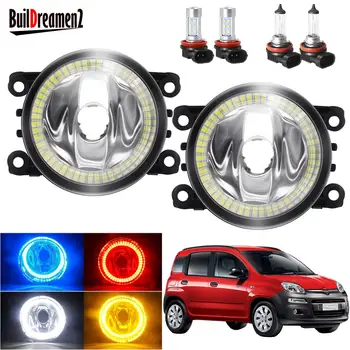 

Angel Eye Fog Light Assembly For Fiat Panda 2012 2013 Car Front Bumper Fog Light Halo Ring Daytime Running Lamp 20W H11 12V