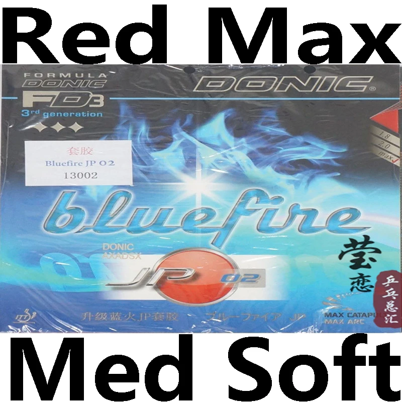 JP02 red Оригинальные Donic Bluefire JP01 JP02 JP03 ракетки для настольного тенниса, ракетки для настольного тенниса, спортивные ракетки - Цвет: JP02 red