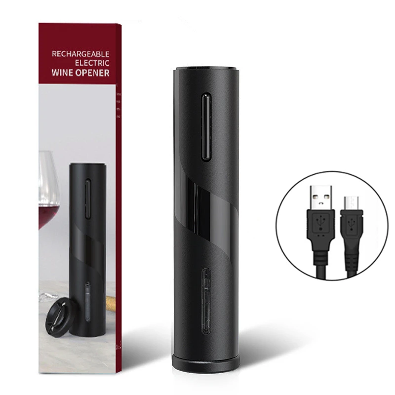 Premium Electric Wine Opener Set with Rechargeable Corkscrew and Wine Accessories