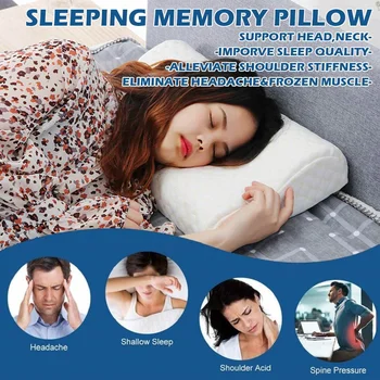

Memory Foam Pillow For Sleep Cervical Pillows Memory Pillows Relax The Cervical Spine Adult Slow Rebound