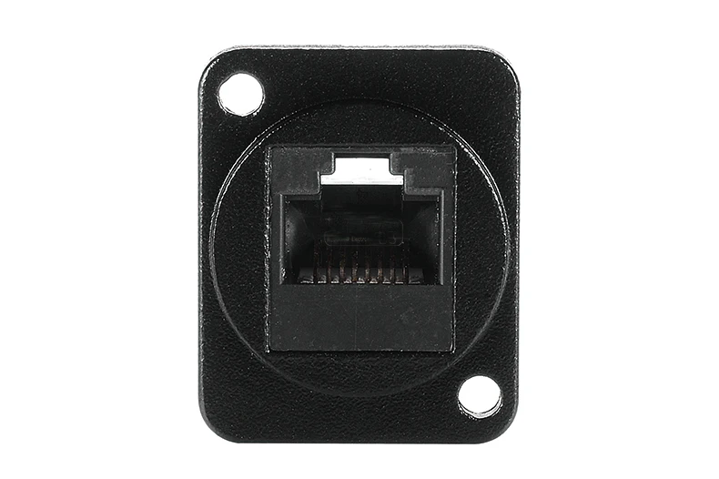 10 шт./лот d-тип пресс RJ45 Cat5e сеть втулка Шасси Панель Крепление разъем аудио разъем RJ45 разъем для D типа