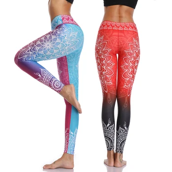 LI-FI High Waist Print Yoga Pants Fitness Yoga Leggings Workout Running Leggings Gym Yoga Pants Elastic Slim Sports Leggings 5