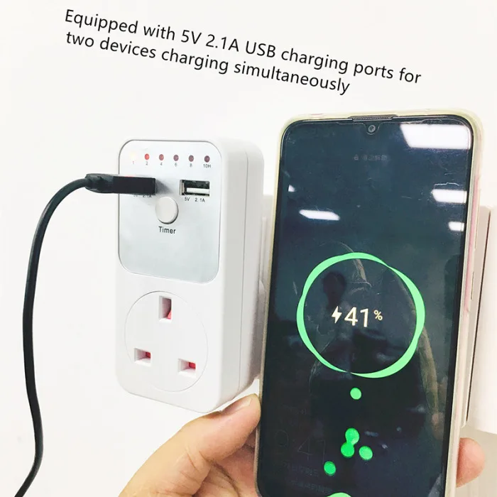 Двойной USB разъем Синхронизации таймер переключатель обратного отсчета розетка контроллер для мобильного телефона MP3