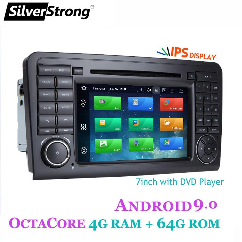 SilverStrong Android9.0 4G 64GB Автомобильный DVD для Mercedes Benz ML W164 GL 8 ядерный android автомобильный dvd аудио вариант 4 ядра 2G16G - Цвет: XJ-ML-ZX5-4G64G