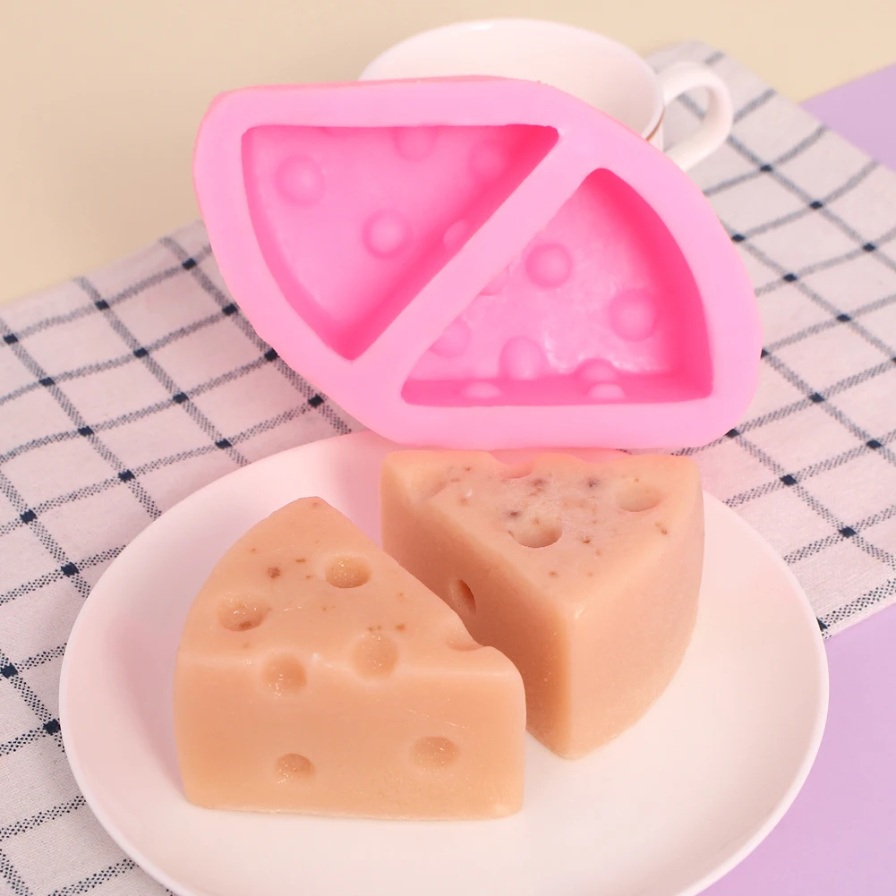 

Cheese Shape Cake Mold Silicone Chocolate Fondant Jelly Cookies Soap Resin Cheese Mould Cake Decorating Tools