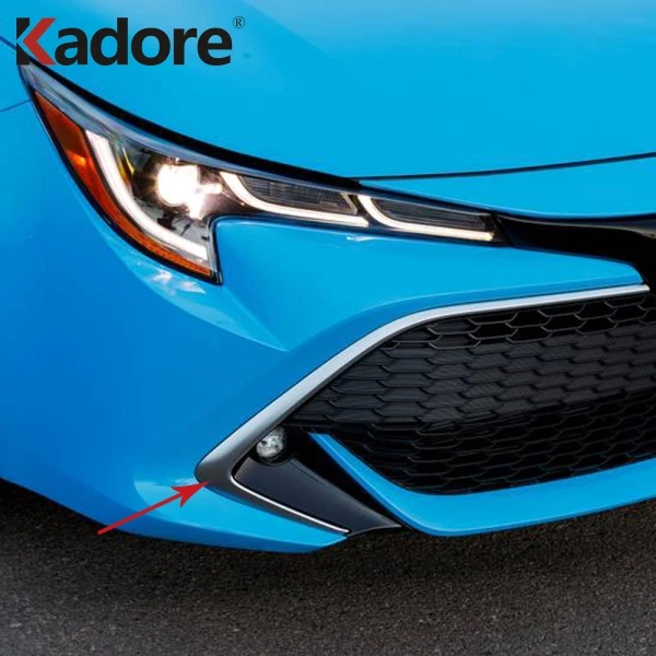 Накладка на переднюю решетку бампера для Toyota Corolla 2019 2020 хэтчбека из АБС